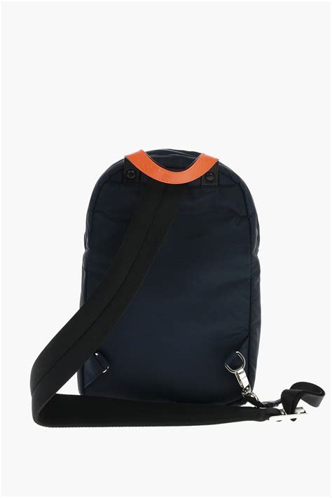 prada vela one shoulder backpack orange|small Prada nylon backpack.